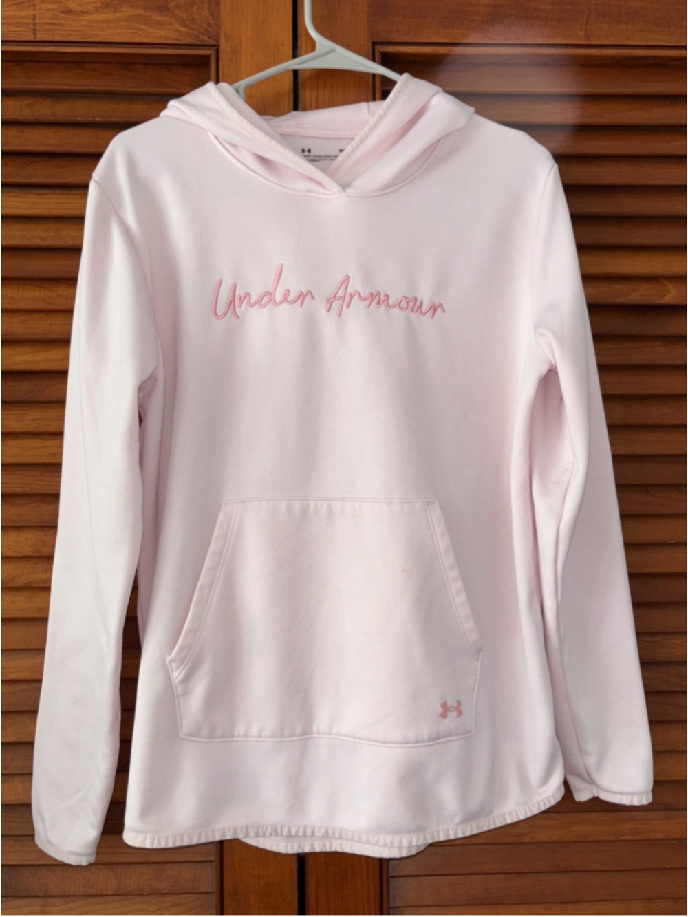 Women’s Under Armour Fleece Hooded Sweatshirt Size Medium Loose Style 1366956